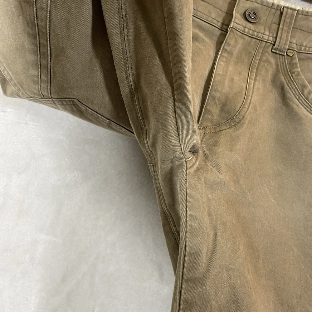 Kuhl Rebel Pants Mens 30x30 Brown Vtg Patina Dye Canvas Outdoor Hiking 5139